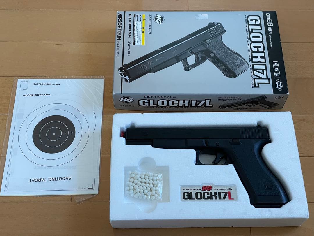 GLOCK17L エアソフトガン 本体 グロック17L 【ハイグレード/ホップアップ】 - エアーハンドガン（18才