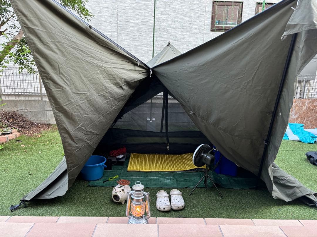 バンドック ソロティピー1tc 、二又ポール、グランドシート - メルカリ