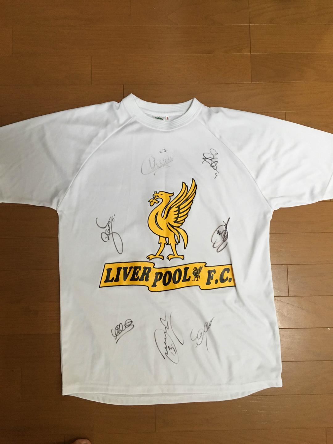 【夏休特価】リバプールTシャツ(オーウェン他サイン入り) 417 EDIFICE（フォーワンセブンエディフィス） tシャツ 「Liverpool FC