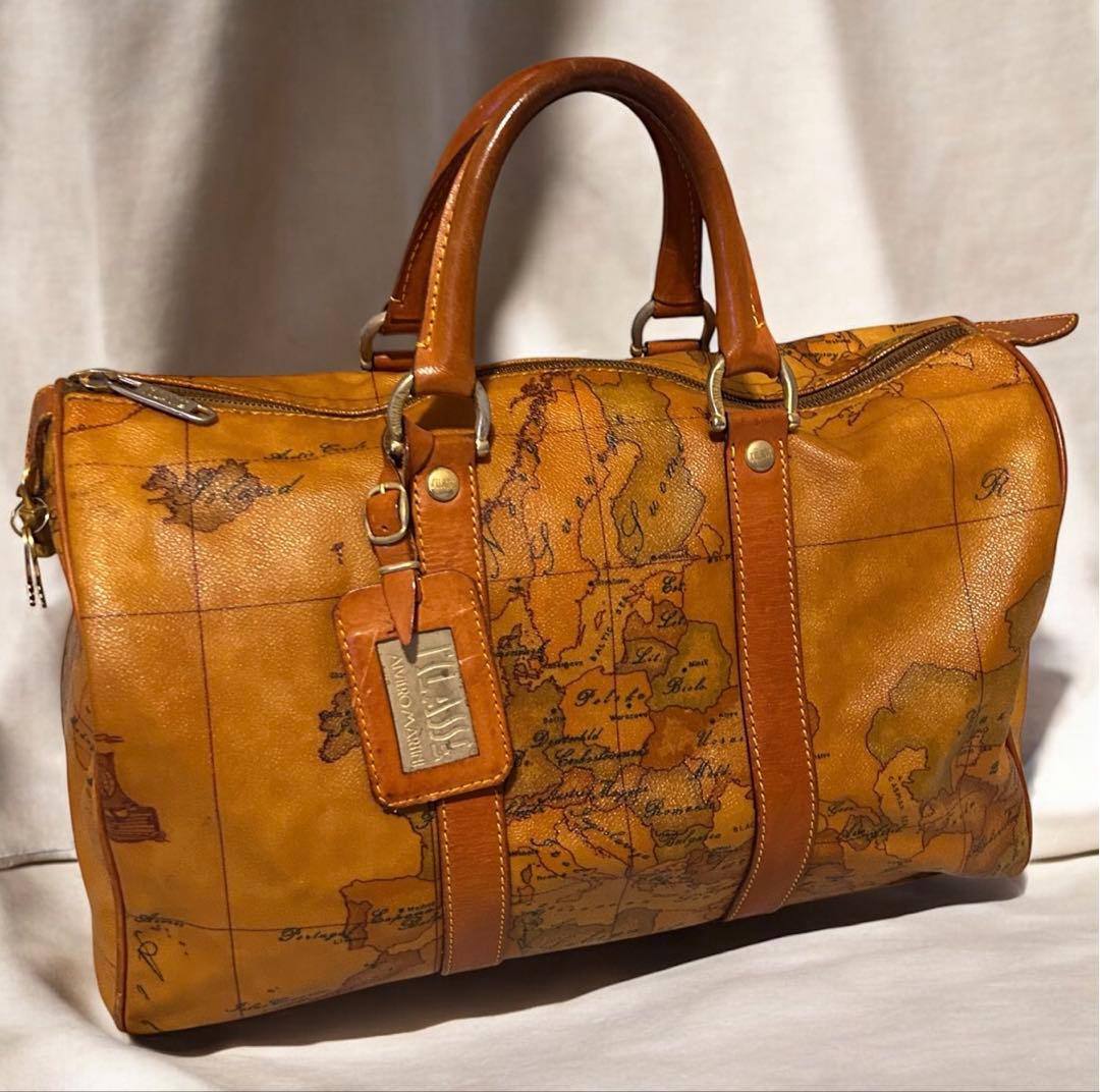 90s PRIMA CLASSE プリマクラッセ 地図柄 ボストンバッグ - メルカリ