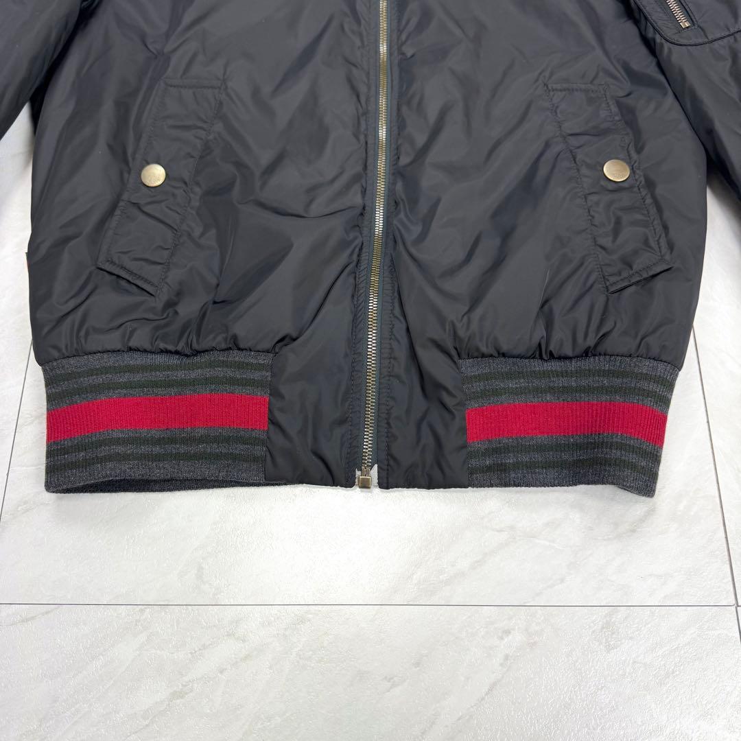 極美品 グッチ トムフォード期 MA1 ナイロンジャケット シェリーライン