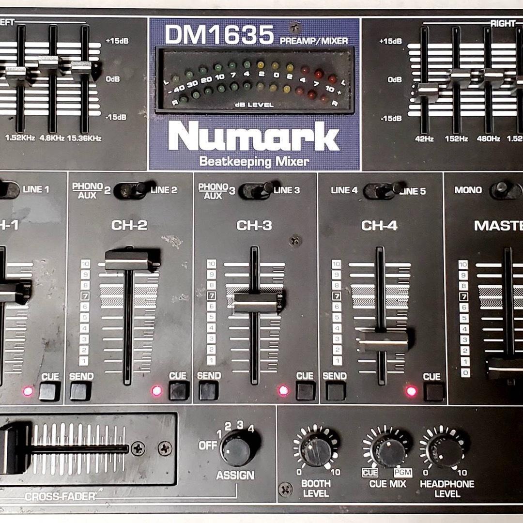 現状品・通電確認済】Numark DM1635 高性能 4ch DJミキサー - メルカリ