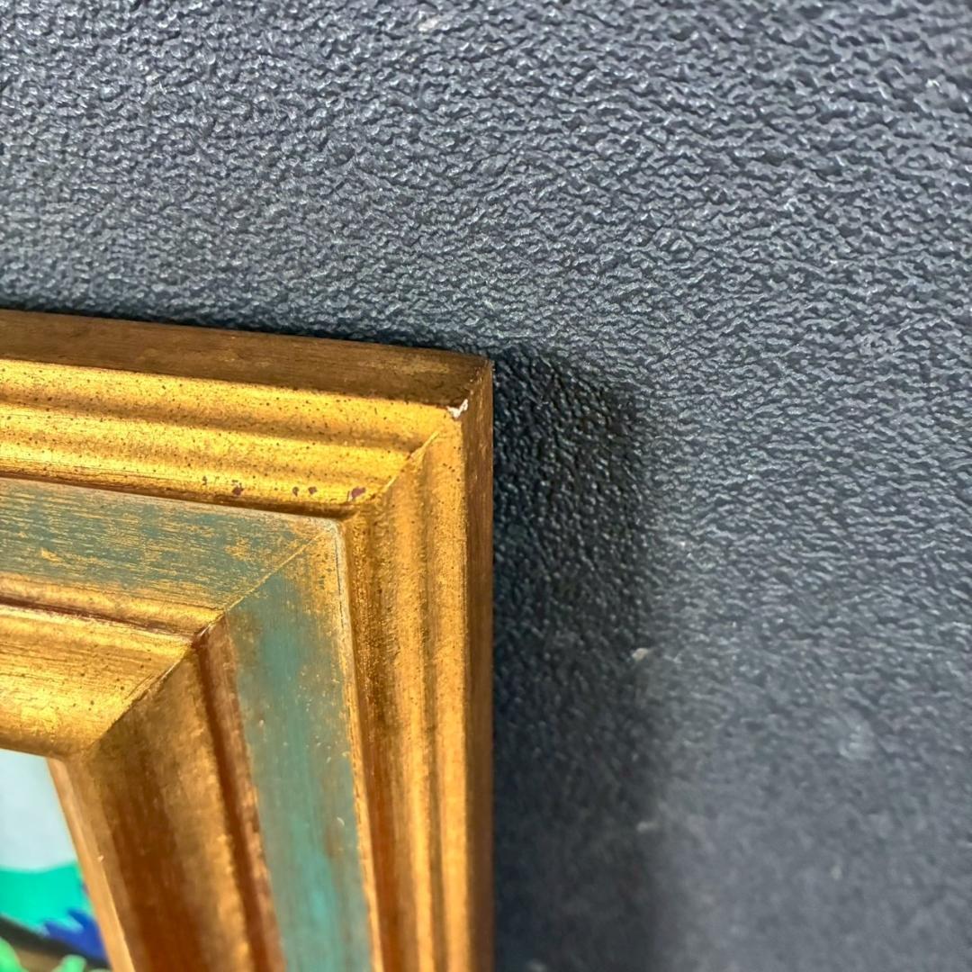 柚木沙弥郎「つきよのおんがくかい」ガラス絵 肉筆 直筆サイン入 共