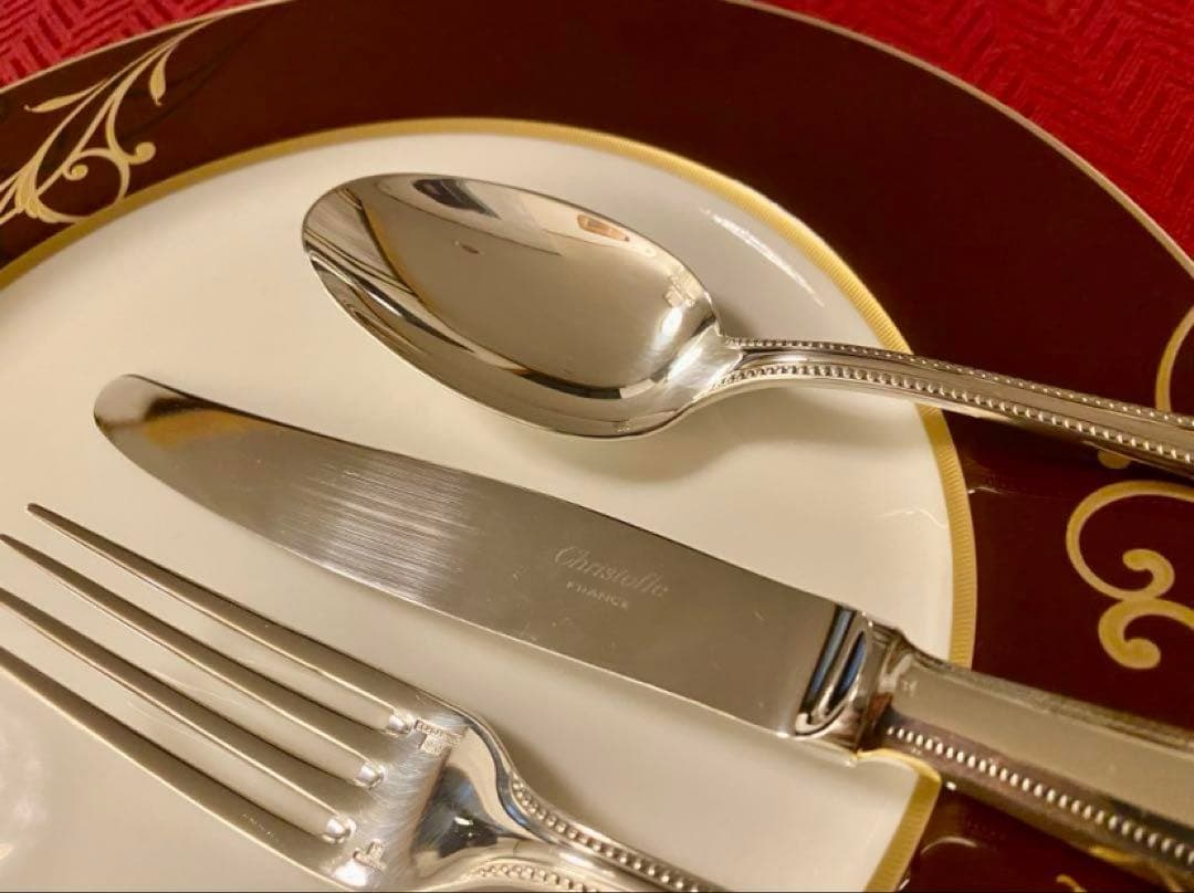 にゃこもこさま専用商品】クリストフル パール カトラリーセット