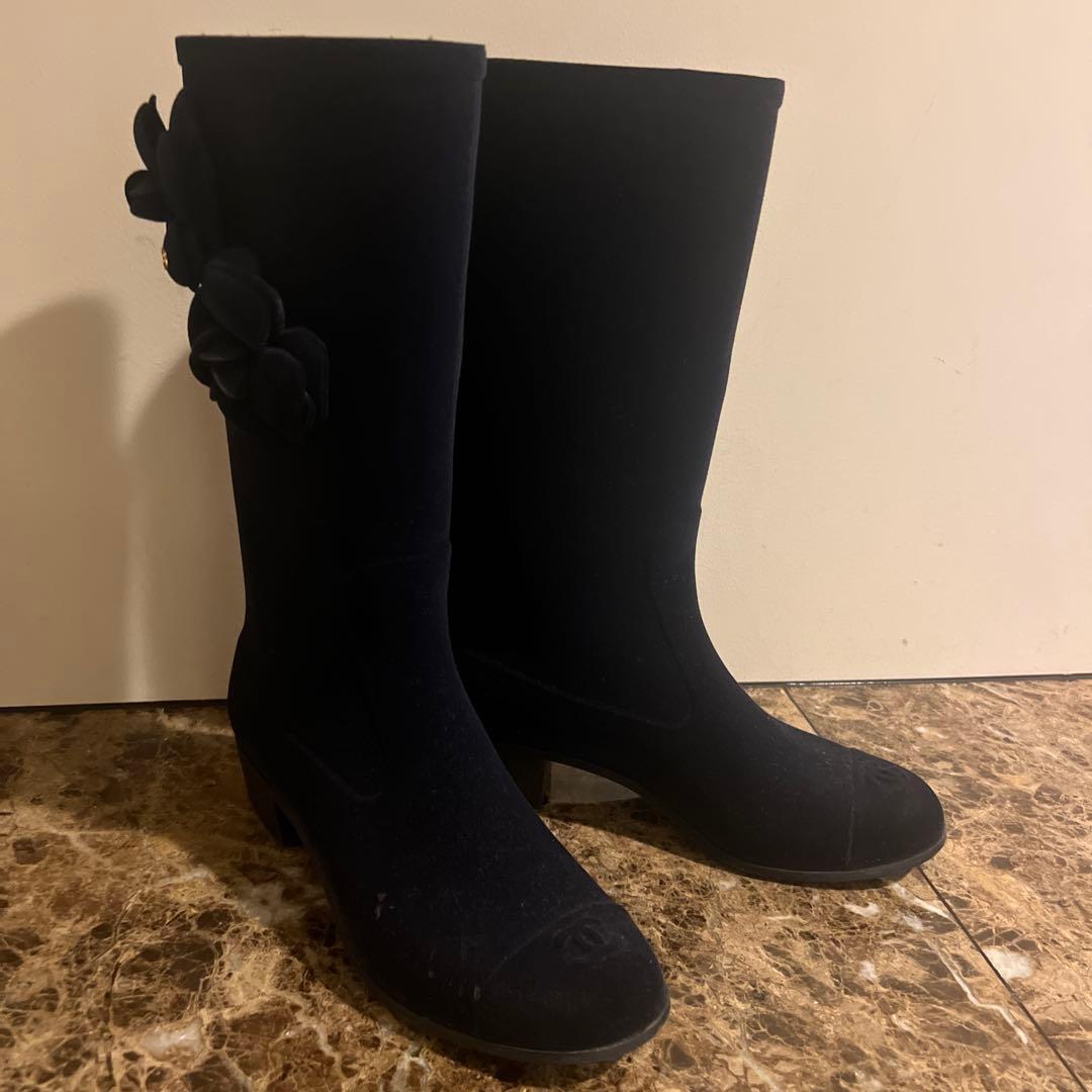 CHANEL レインブーツ　37 新品 CHANEL レインブーツ 37 ジェニー着用 大人気 - メルカリ