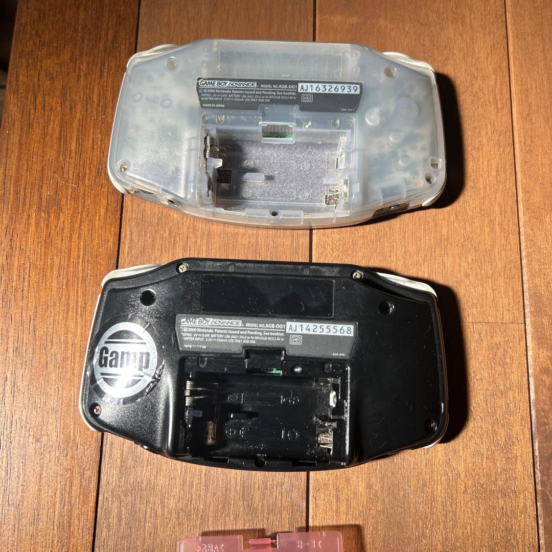 ゲームボーイアドバンス クリア ブラック 電池カバー ジャンク品