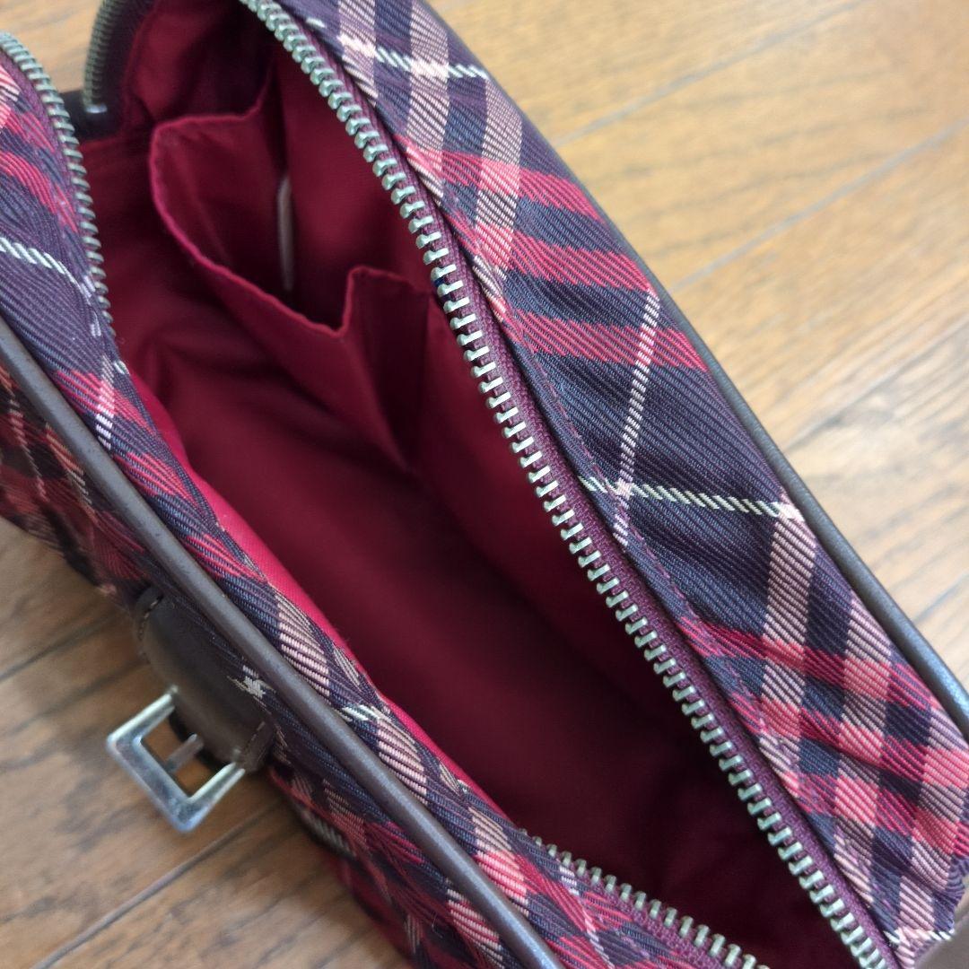 BURBERRY BLUE LABEL チェック柄ショルダーバッグ - メルカリ