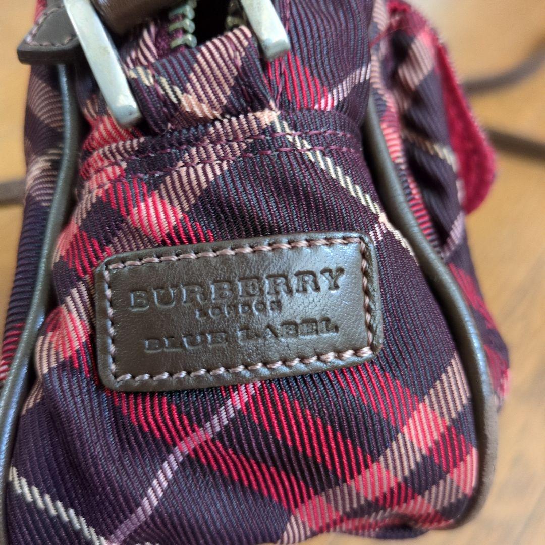 BURBERRY BLUE LABEL チェック柄ショルダーバッグ - メルカリ