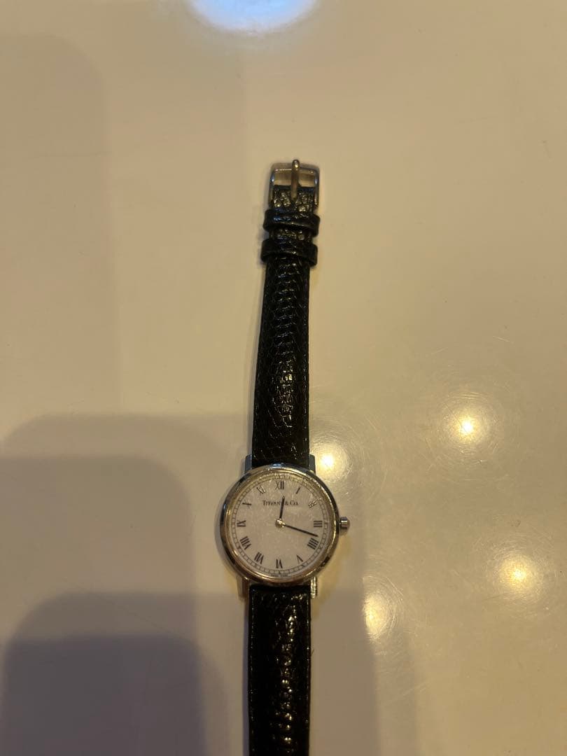 レディース 時計 ティファニー 紺レザー ティファニー イーストウエスト ミニ [36668644] 2020年前後