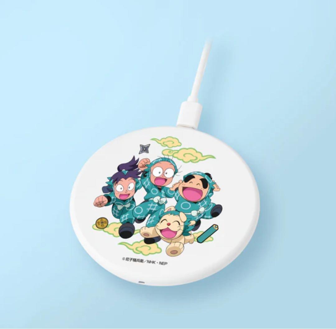 ゆ*き様 ★1049.Zeeny 忍たま　イヤフォン＆ワイヤレス充電器セット 未