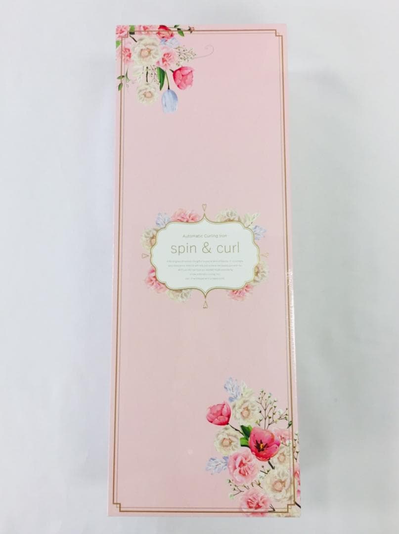 【新品未開封】KINUJO オートカールヘアアイロン (ピンク色) 正規販売店】 KINUJO spin & curl 自動巻きカールアイロン ピンク