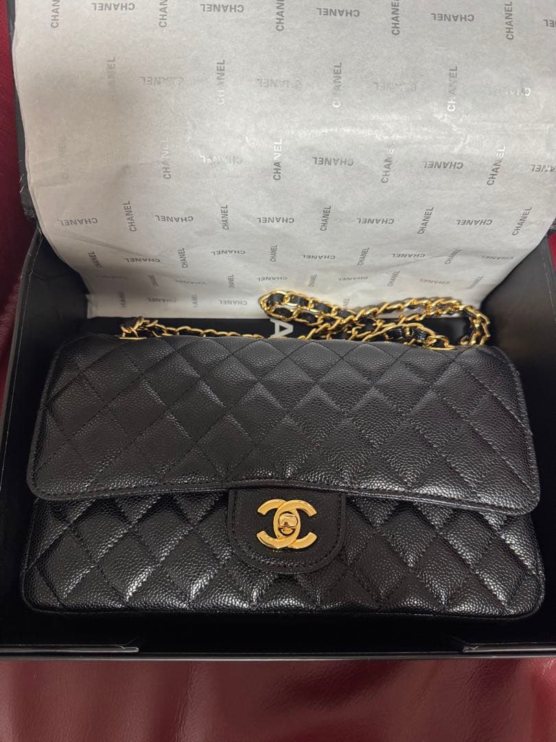 CHANEL ノベルティ　ダブルチェーン　フラップ　チェーンショルダー CHANEL シャネル ダブルフラップ チェーンショルダー クロコダイル