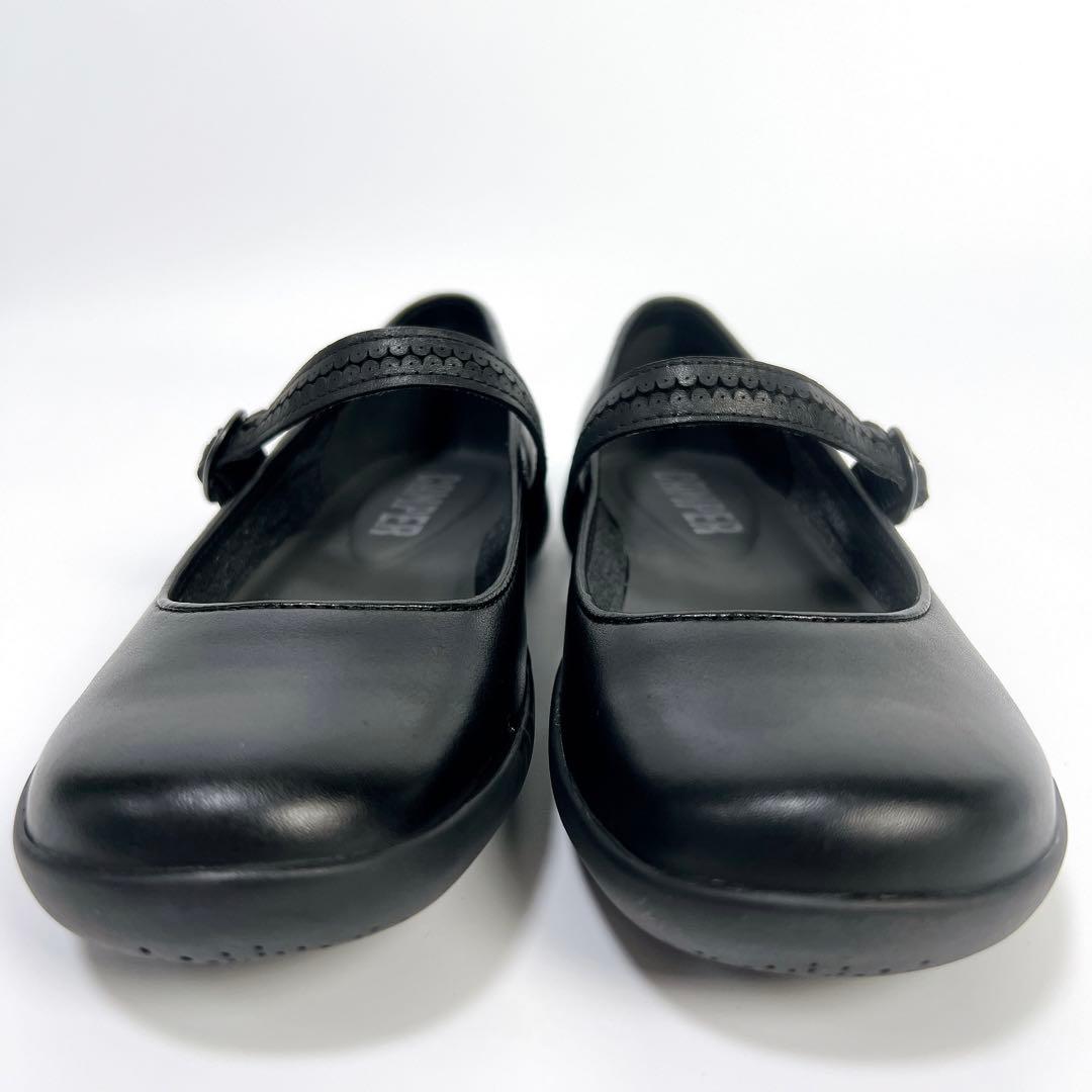 《極美品》カンペール スパイラルコメット フラットシューズ ブラック 36