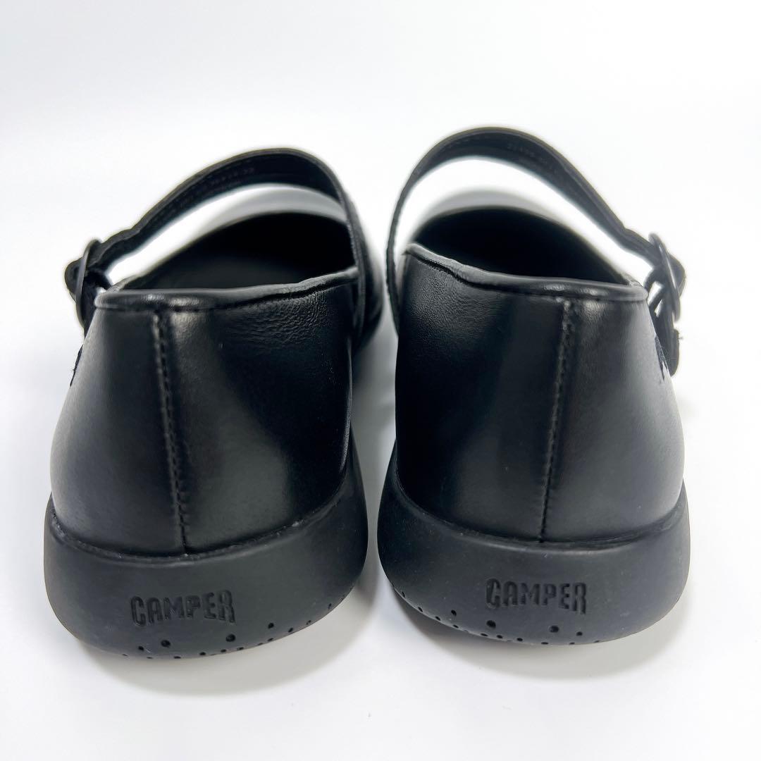 《極美品》カンペール スパイラルコメット フラットシューズ ブラック 36