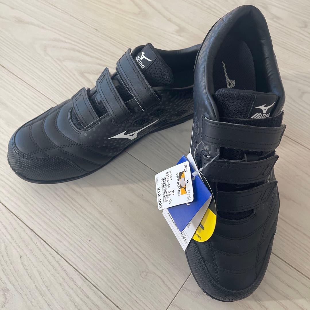 【新品】 ミズノ 安全靴 オールマイティ TDII 22L 黒 26.0cm