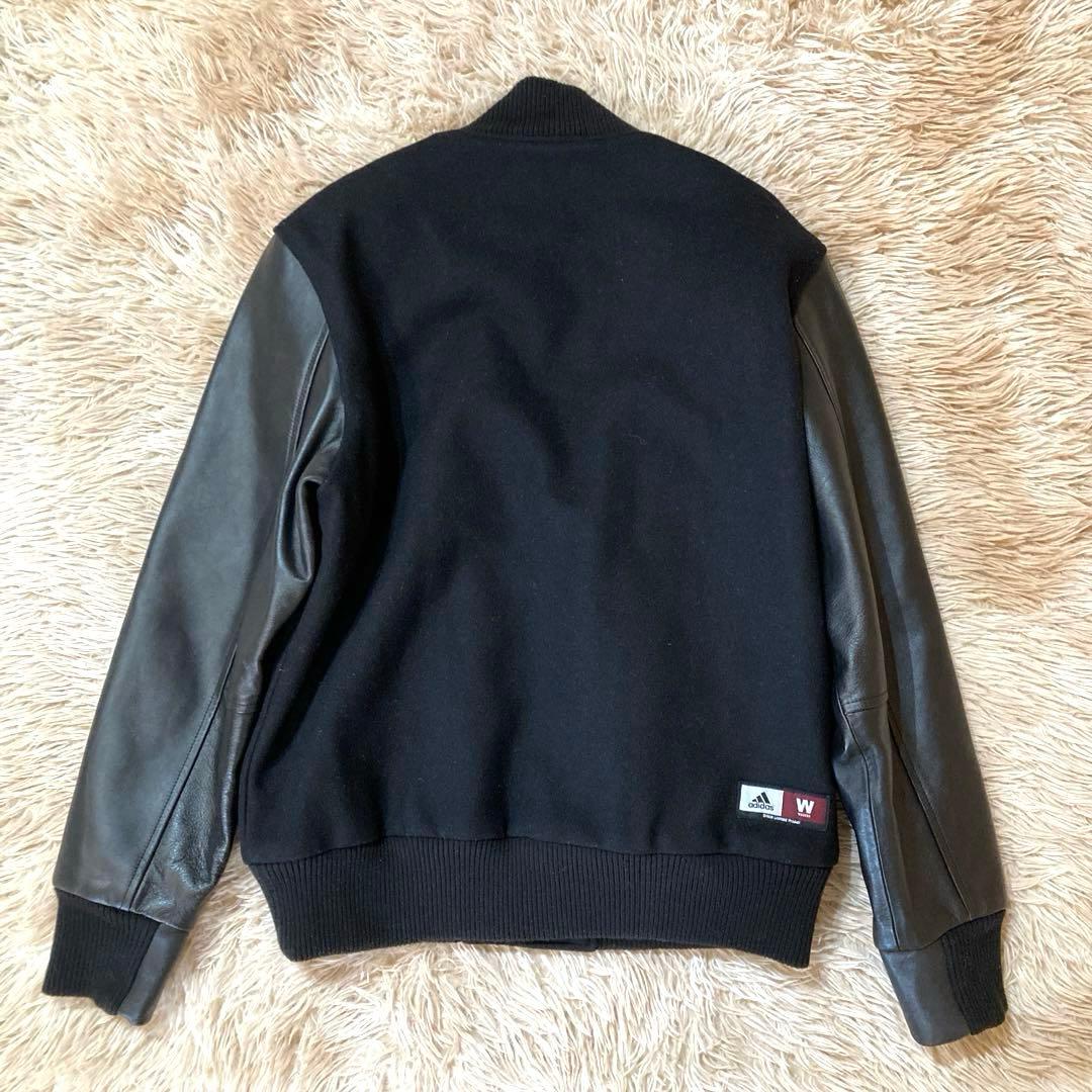 adidas × 早稲田大学 カウレザースタジャン 2003年・限定 黒 M - メルカリ