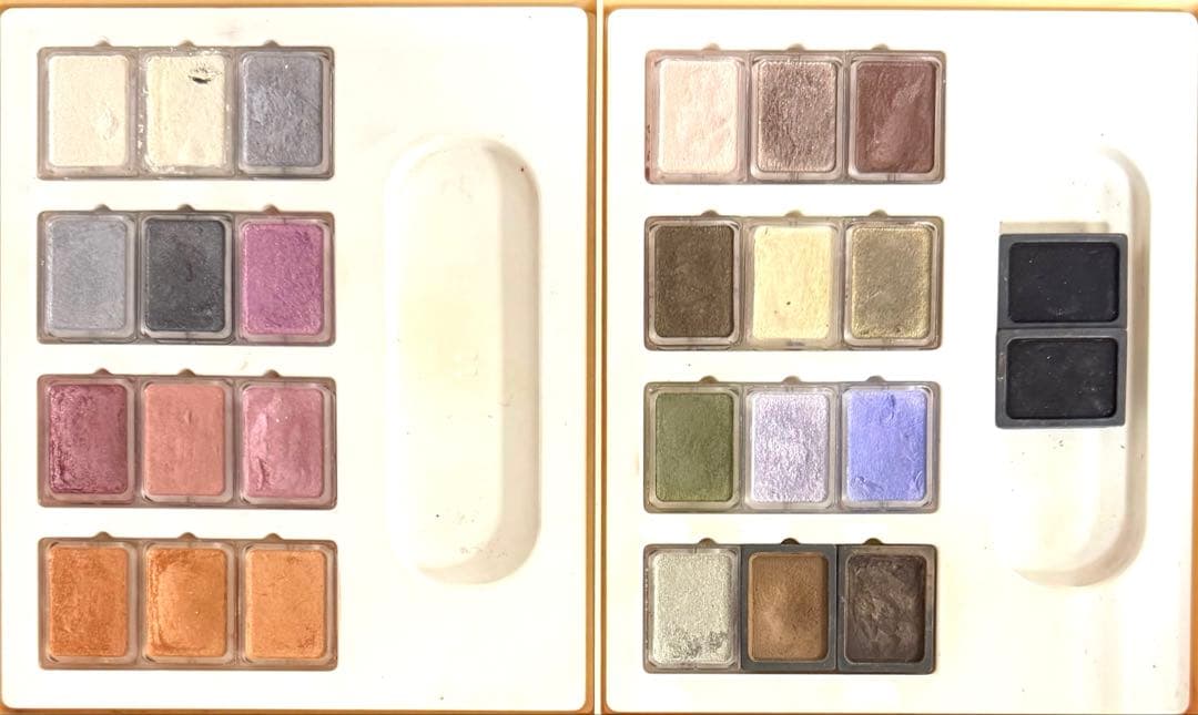 メナード・アイカラー53色まとめ売り・コンパクト2種とブラシプレゼント ジュピエル アイカラーコンパクト 32：アイカラー - メナードの化粧品