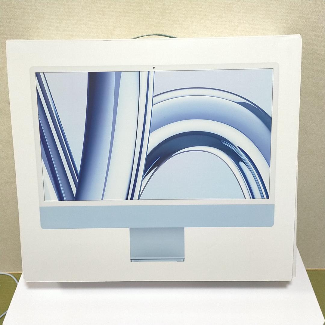 保証有キズ有Apple iMac M3 8CPU/10GPU 24インチ ブルー - メルカリ