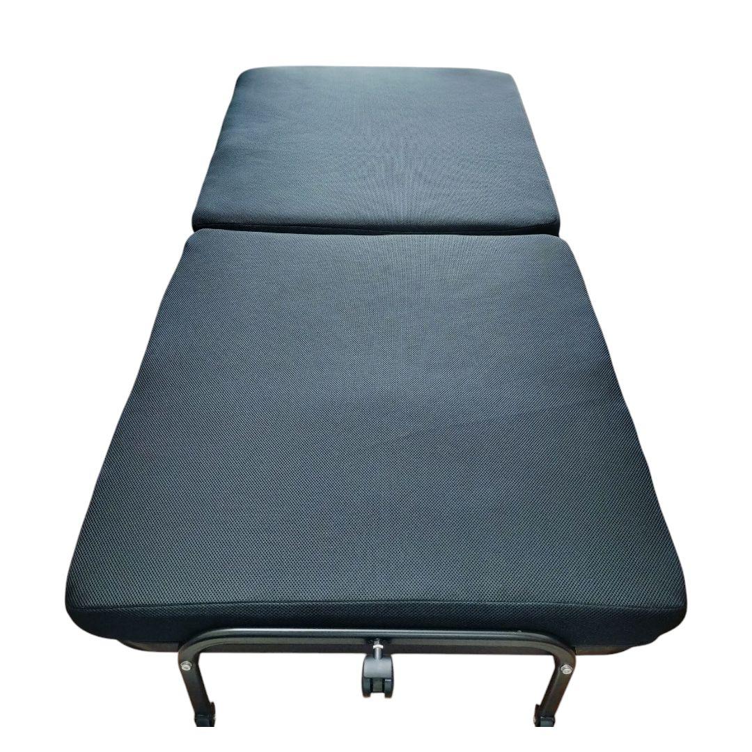 最終値下げ キャスター付き折りたたみベッド ブラック メッシュ素材