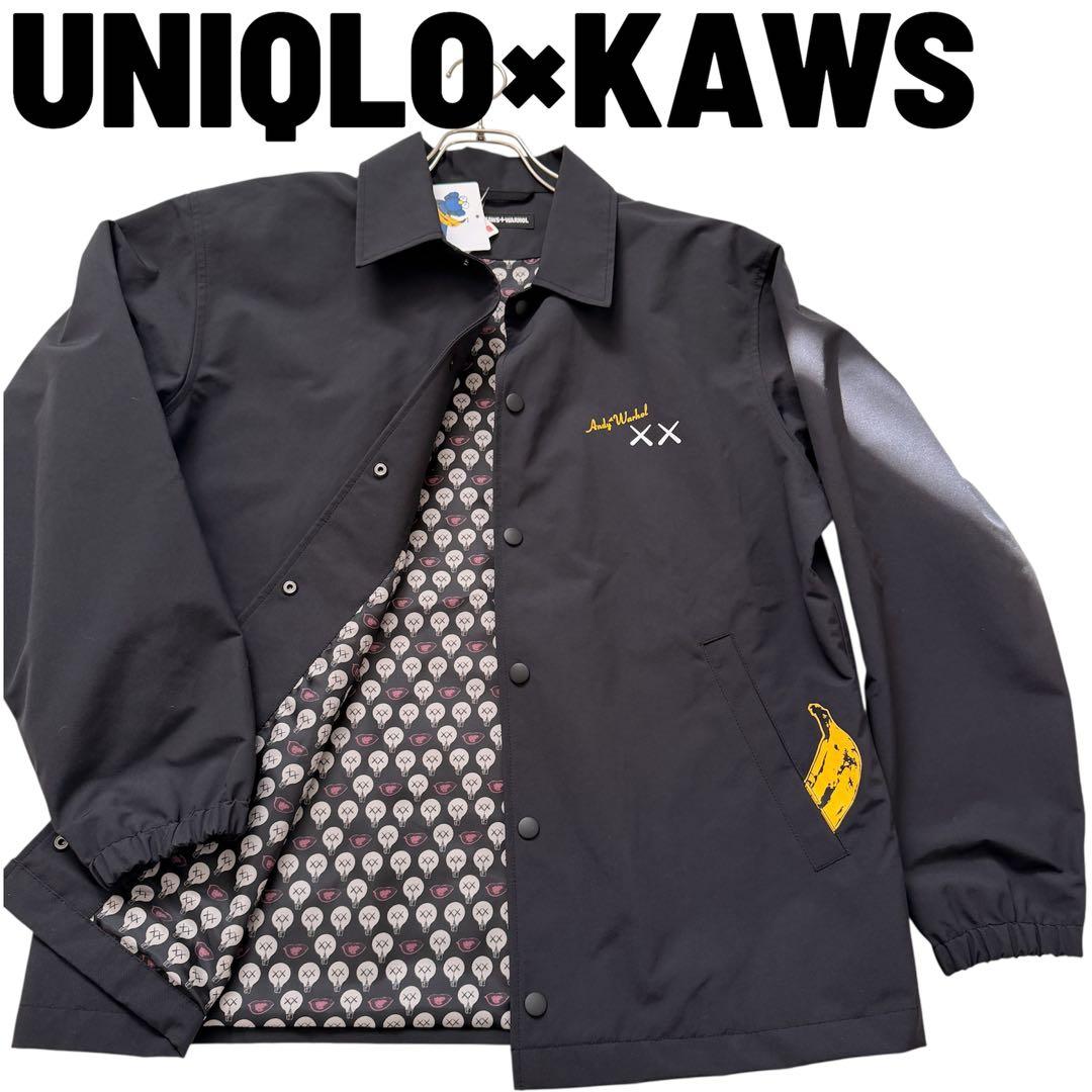 新品 KAWS+Warhol コーチジャケット M ユニクロ カウズ ウォーホル