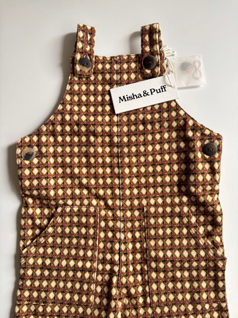 Misha&Puff Long Overall Lattice 4y