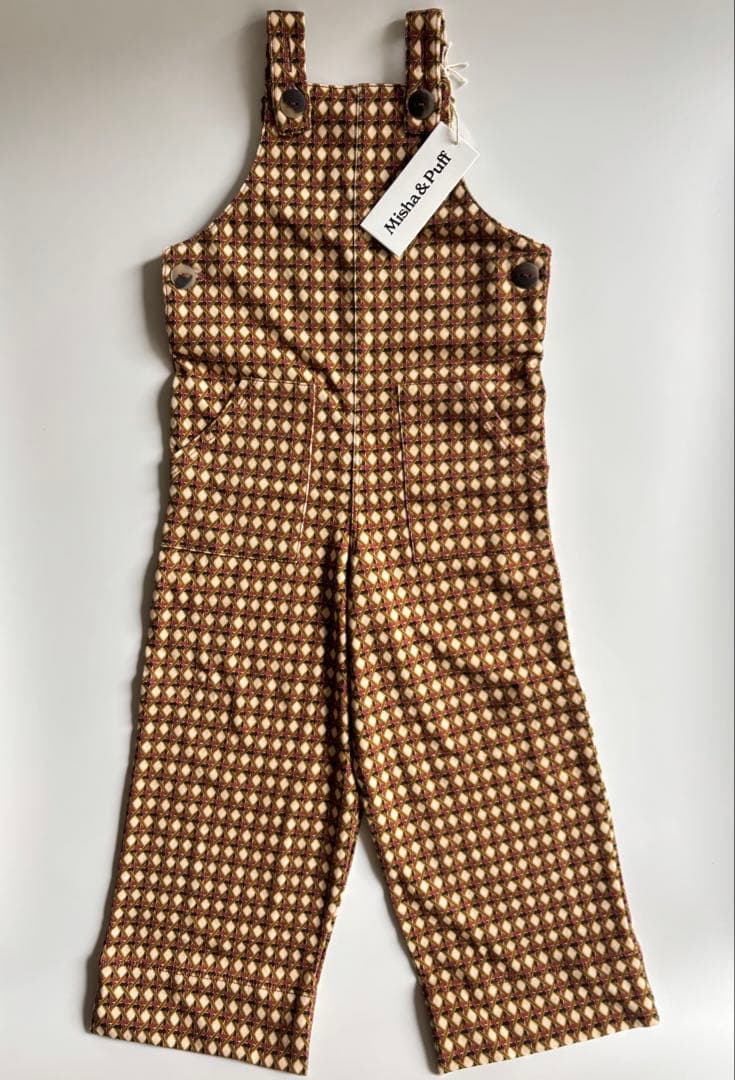 Misha&Puff Long Overall Lattice 4y