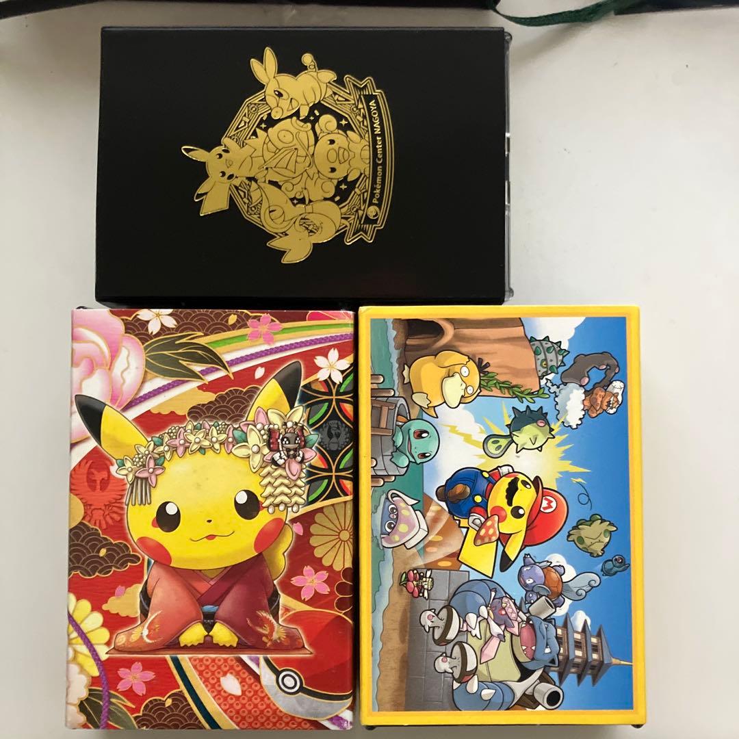 ポケモン トランプ マリオピカチュウ等 空箱三つ - メルカリ