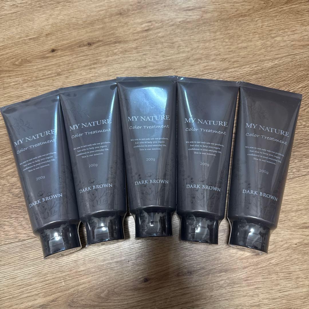 MY NATURE カラー トリートメント ダークブラウン 5本セット 楽天市場】【公式】白髪染め カラートリートメント マイナチュレ公式
