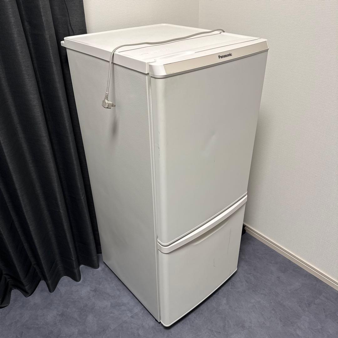 Panasonic NR-B14FW-W 冷蔵庫 138L 2022年製 冷蔵庫 パーソナルタイプ マットバニラホワイト NR-B14FW-W [138L /2