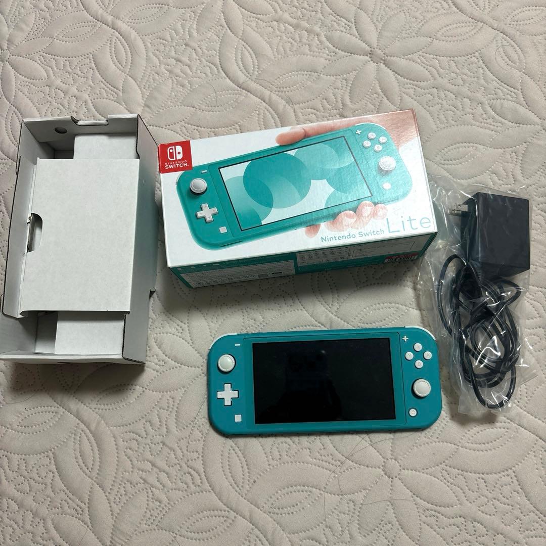 Nintendo Switch Lite ターコイズ本体 充電器付き