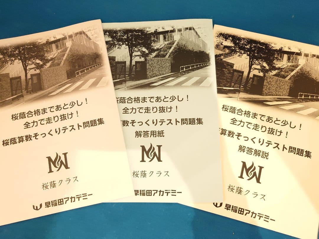 早稲田アカデミー（桜蔭向け）】☆美品☆問題集のセット - メルカリ