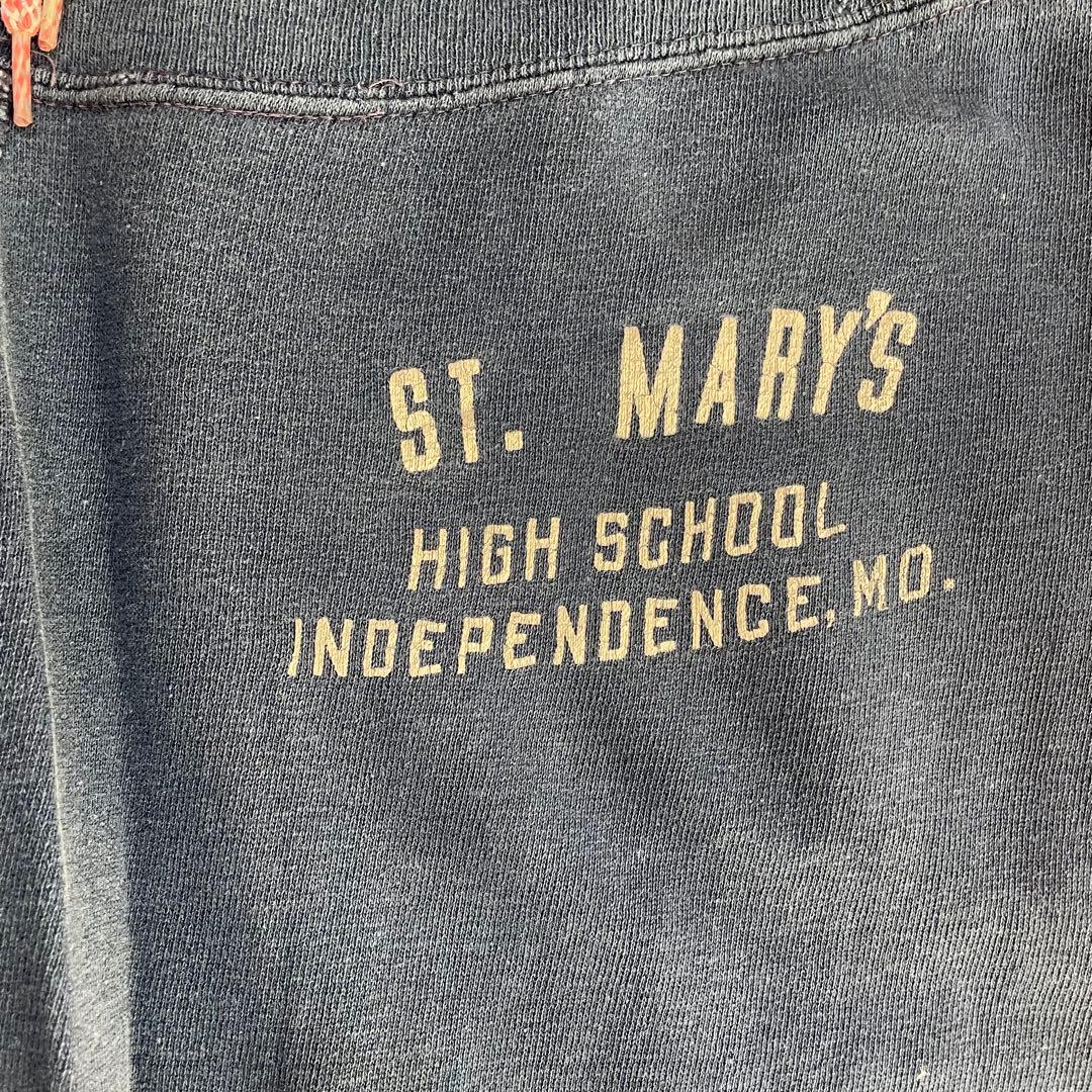 60sナス紺 ネイビー 紺色 フェード ビンテージ スウェットパンツ