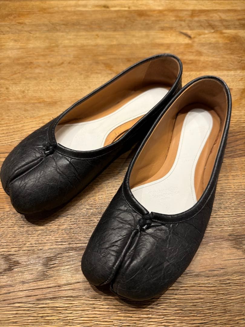 断*す様 メゾンマルジェラ 足袋バレエシューズ　37 1/2 MAISON MARGIELA(メゾンマルジェラ) tabi ballerina mules 足袋 バレエ