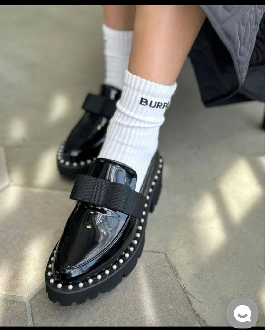 アキロン✖️Donobanコラボ パールリボンローファー Sサイズ - メルカリ