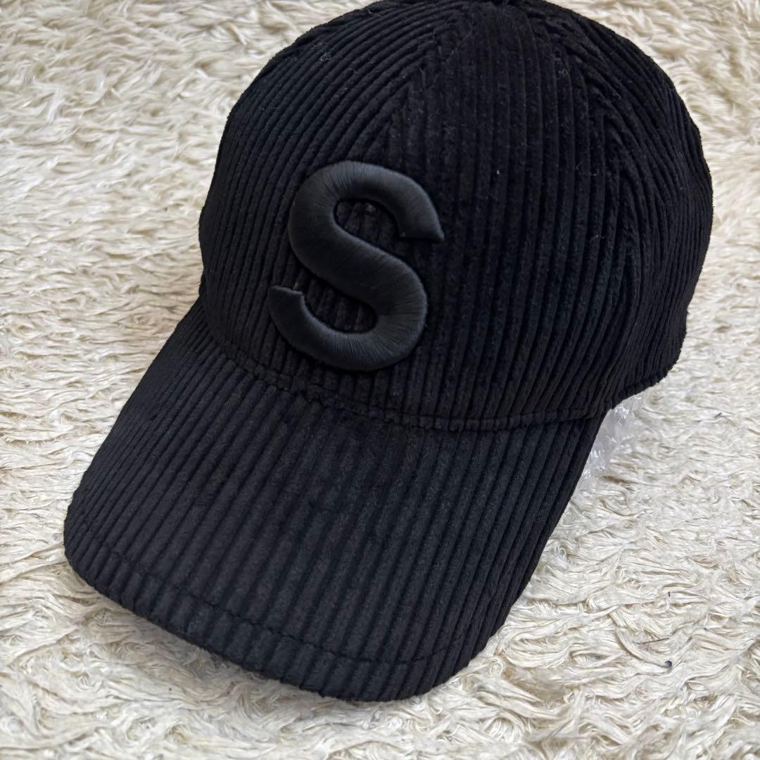 Sacai (サカイ) AW24 ロゴ刺繍 コーデュロイキャップ ブラック - メルカリ