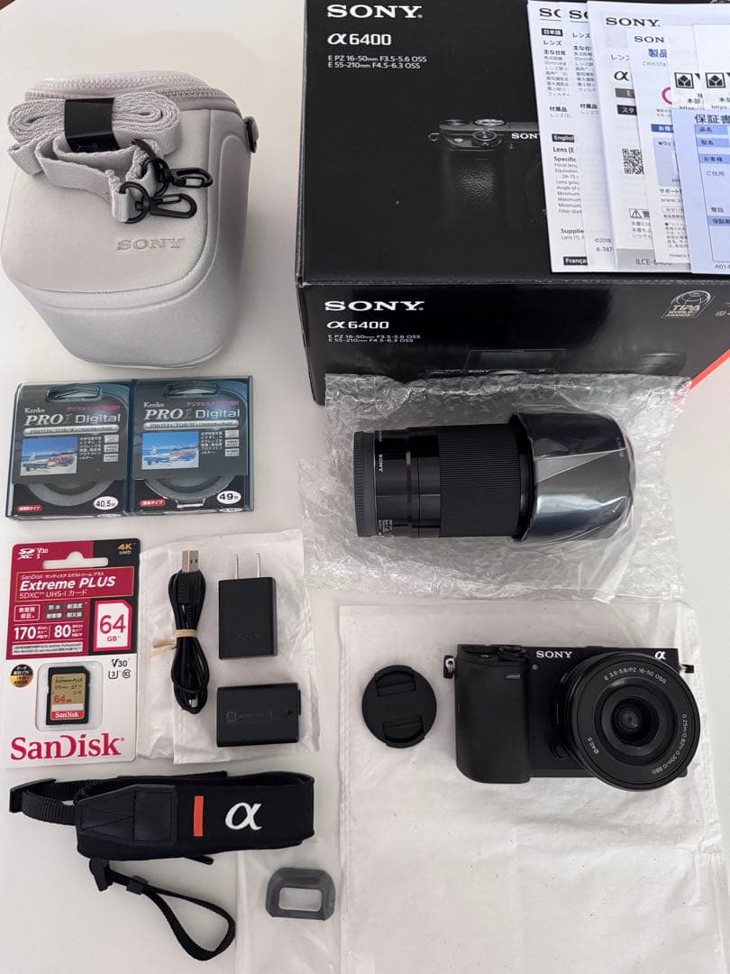 SONY α6400 ダブルズームレンズキット ブラック ソニー α6400 ダブルズームレンズキット ブラック [ILCE-6400Y B