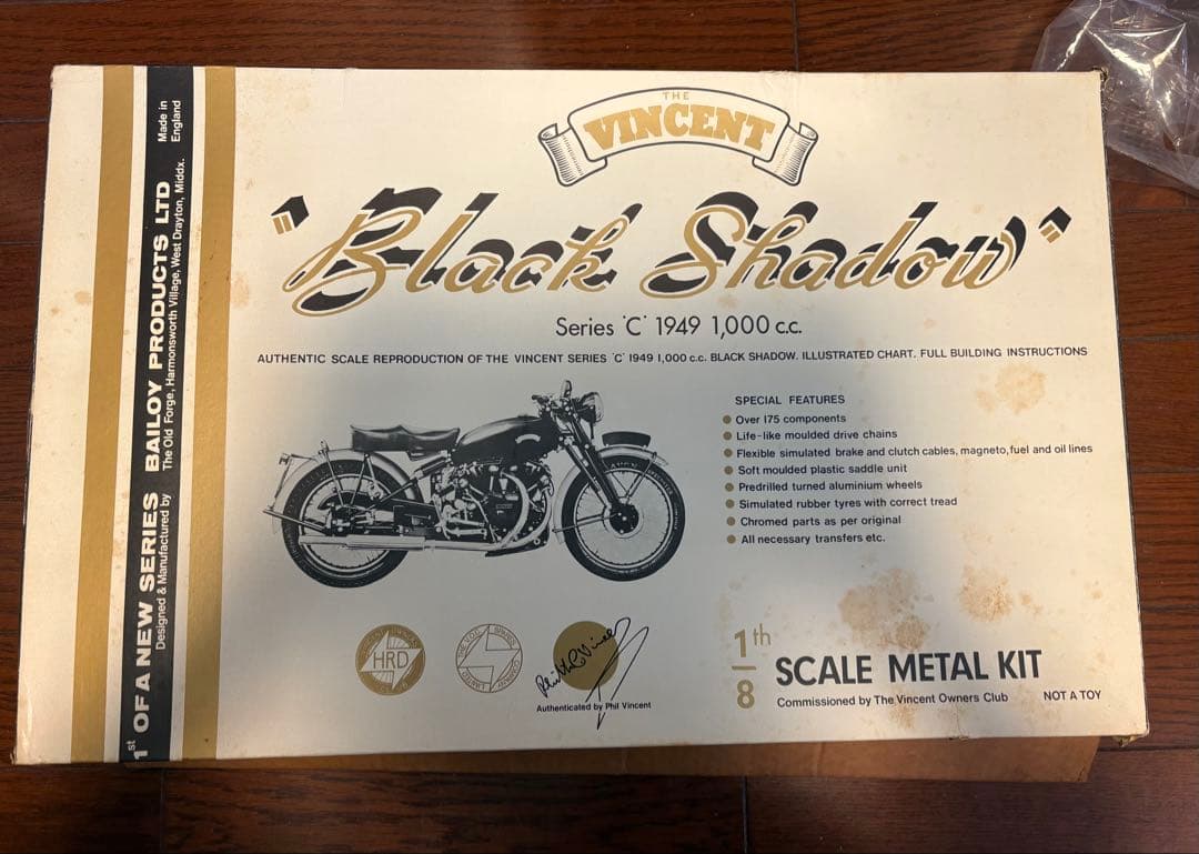 ヴィンセント Black Shadow 1/8スケール メタルキット 未組立 ヴィンセント Black Shadow 1/8スケール メタルキット 未組立 - メルカリ