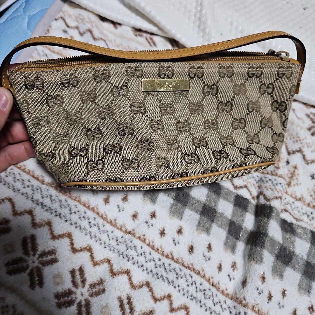P*e様 GUCCI ベージュ GGパターン ハンドバッグ GUCCI GGパターン トートバッグ ベージュ 廃盤激レアモデル - メルカリ