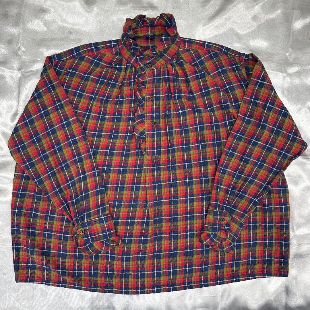 パ*ダ様 45R インドネルのタックフリルブラウス　サイズ3 パ*ダ様 45R インドネルのタックフリルブラウス サイズ3