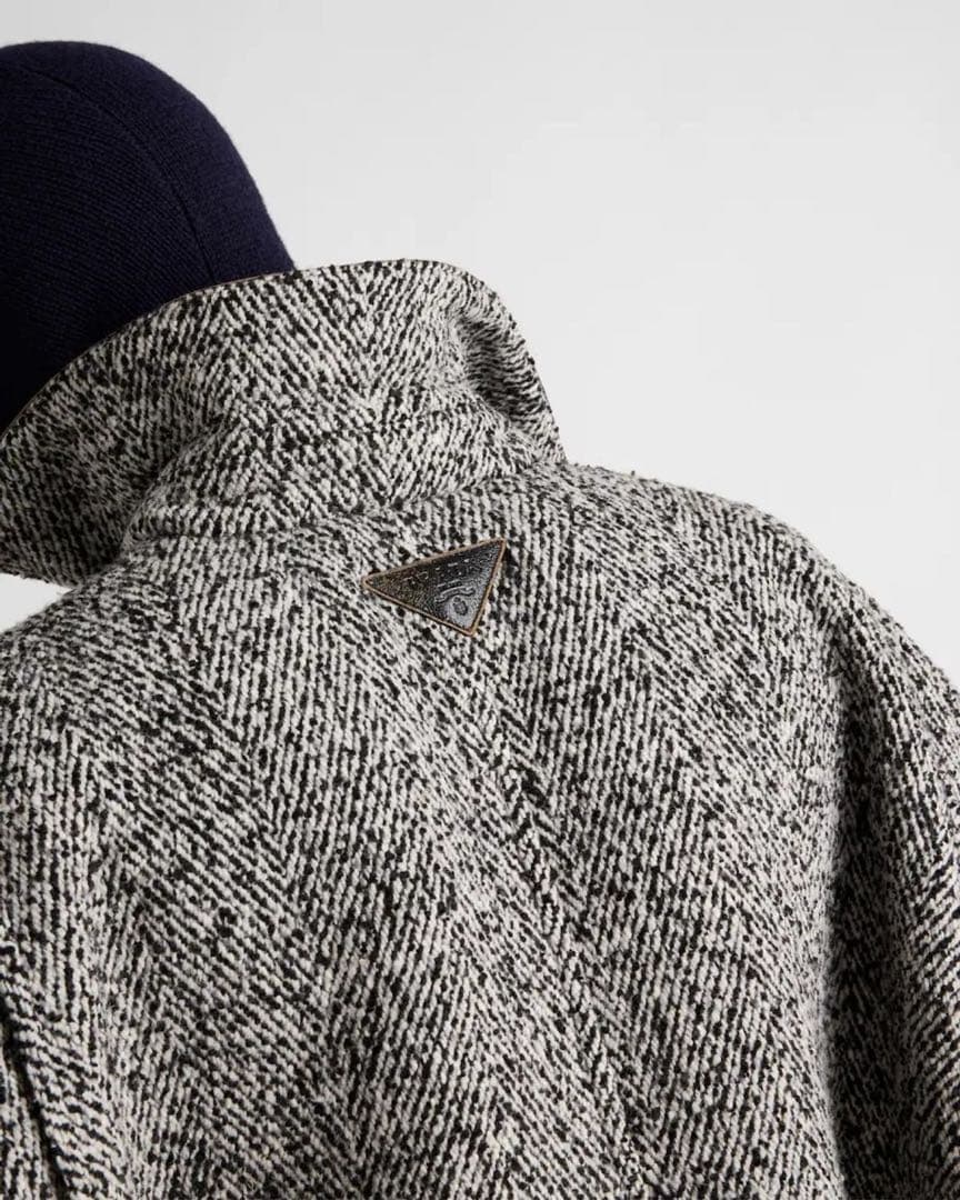 プラダ PRADA 24AW ウールブレンド ジャケット コート グレー - メルカリ