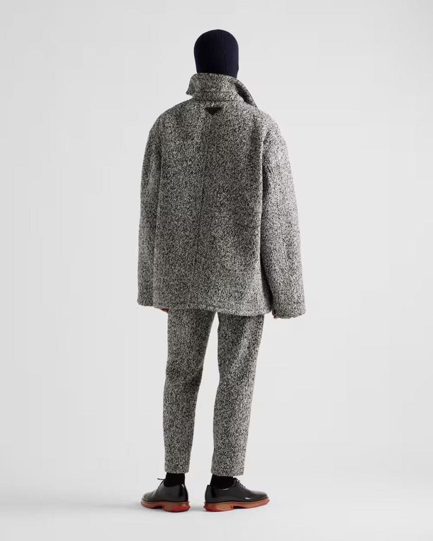 プラダ PRADA 24AW ウールブレンド ジャケット コート グレー - メルカリ