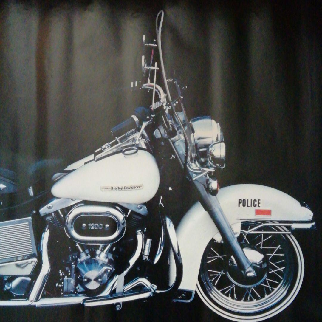 ハーレーダビッドソンポスター 1976年型FLHエレクトラグライド ポリス
