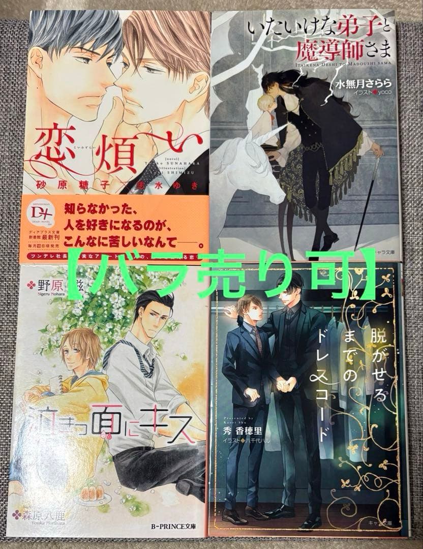 バラ売り可【4冊】BL小説 - メルカリ