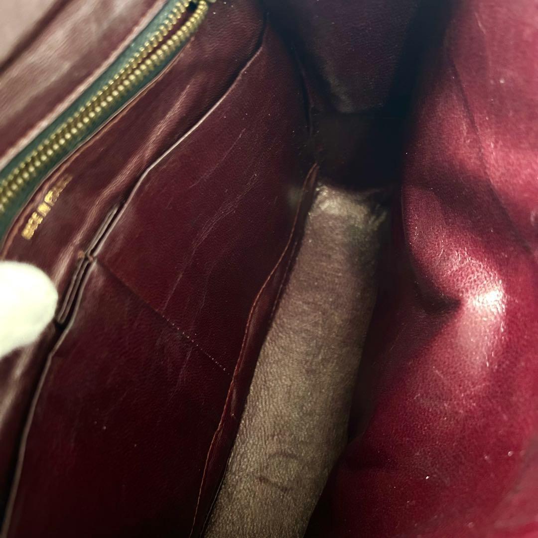 シャネル Vステッチ ラムスキン ターンロック チェーン ショルダー