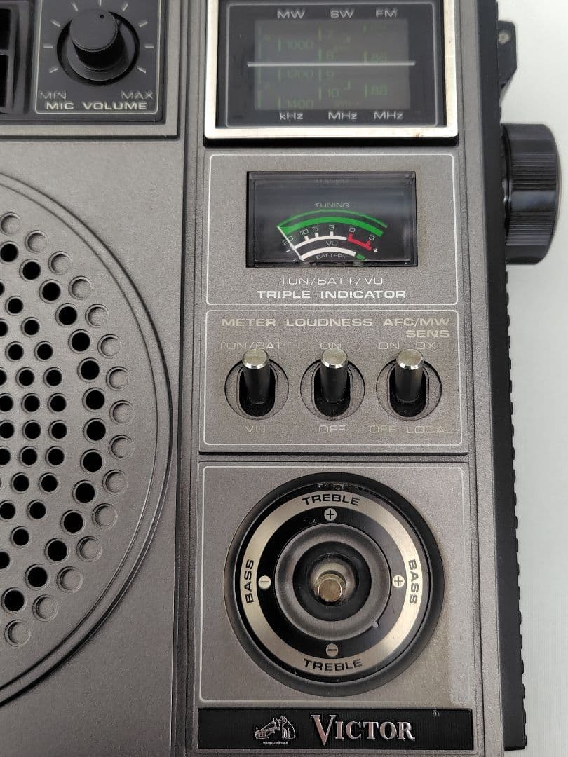 VICTOR F-240 MW/SW/FM 3バンド ラジオ｜動作品】VICTOR ビクター F-240