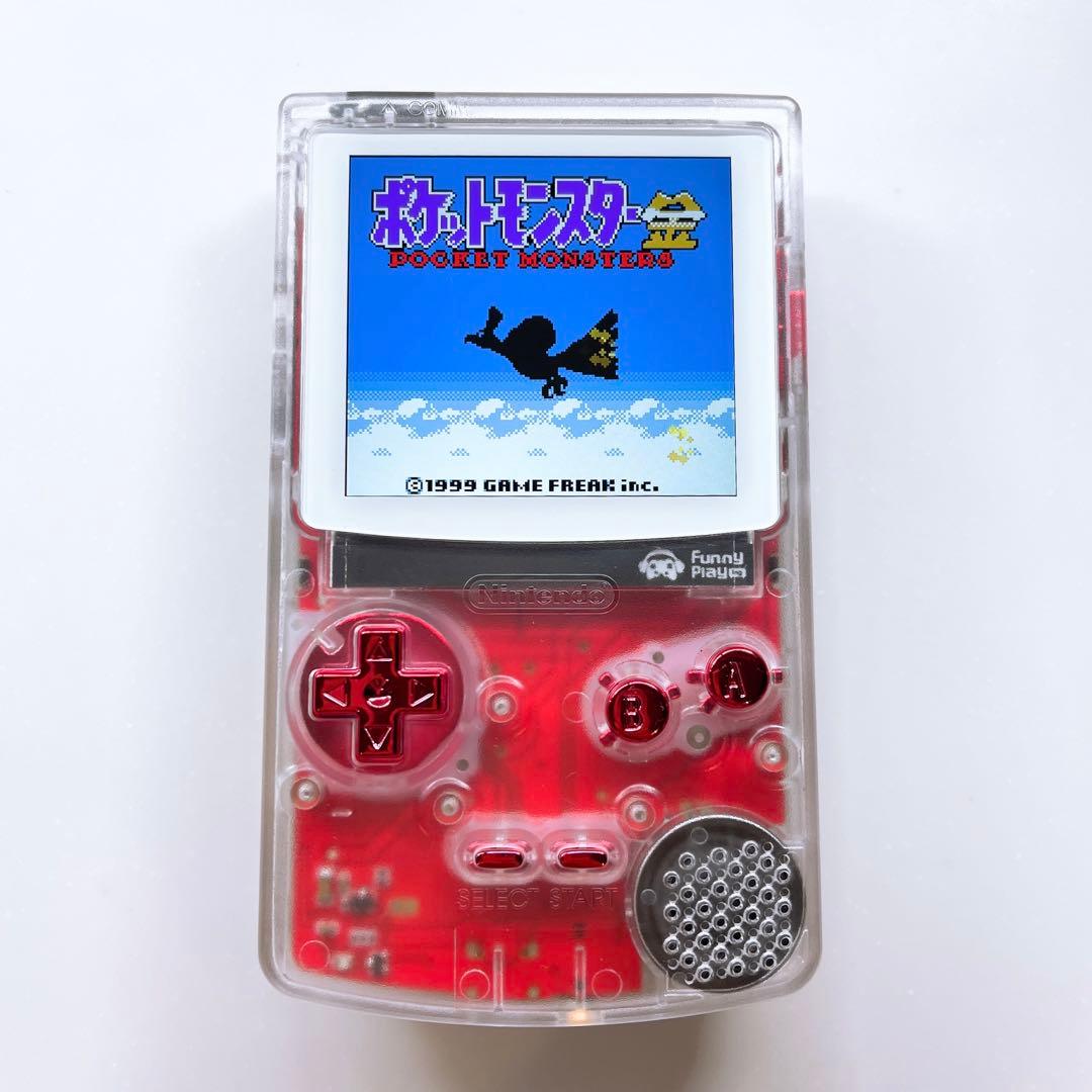FPGBC 赤基盤 ゲームボーイカラー互換機 ホワイトスクリーン - メルカリ