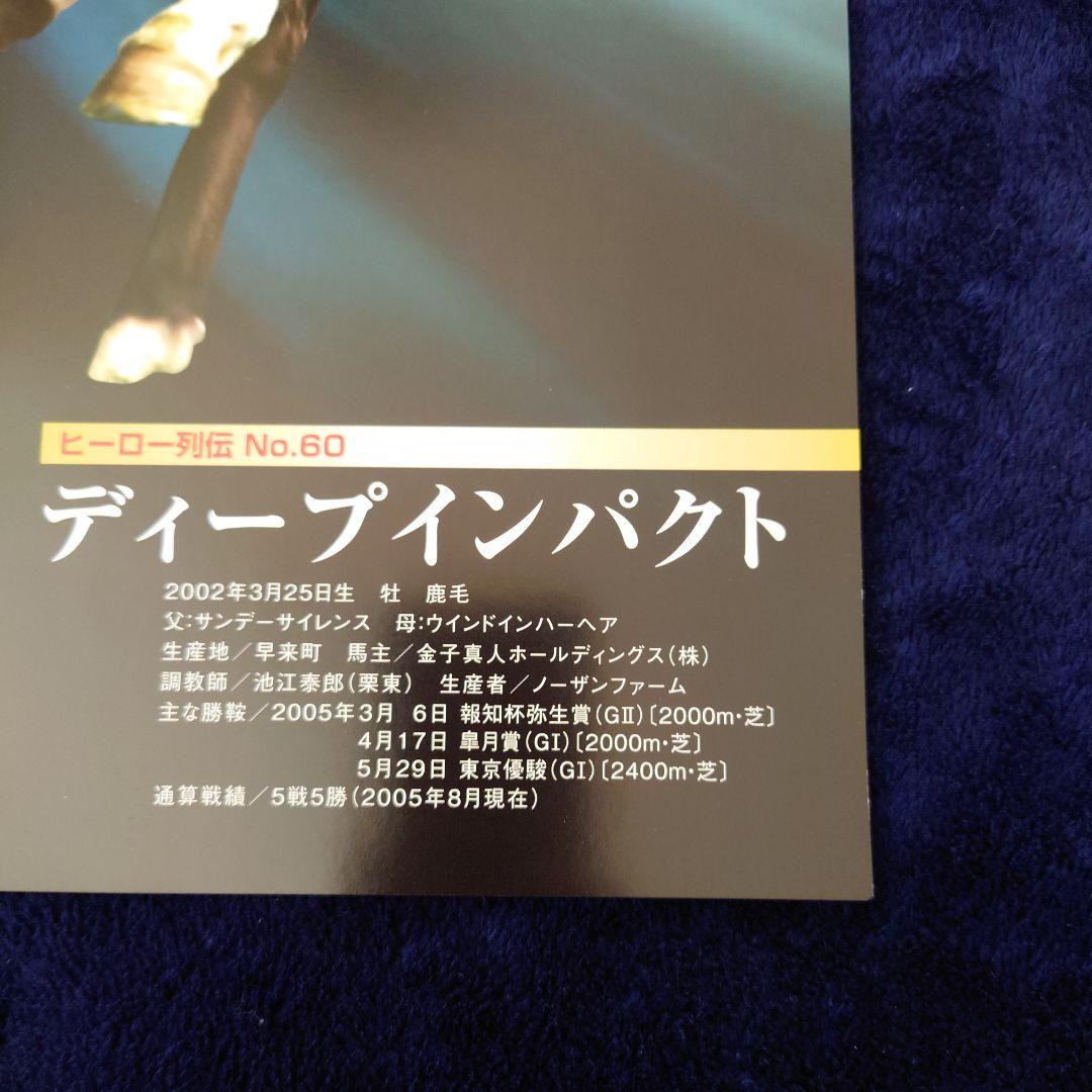ヒーロー列伝 ウオッカ ディープインパクト アドマイヤムーン ポスター