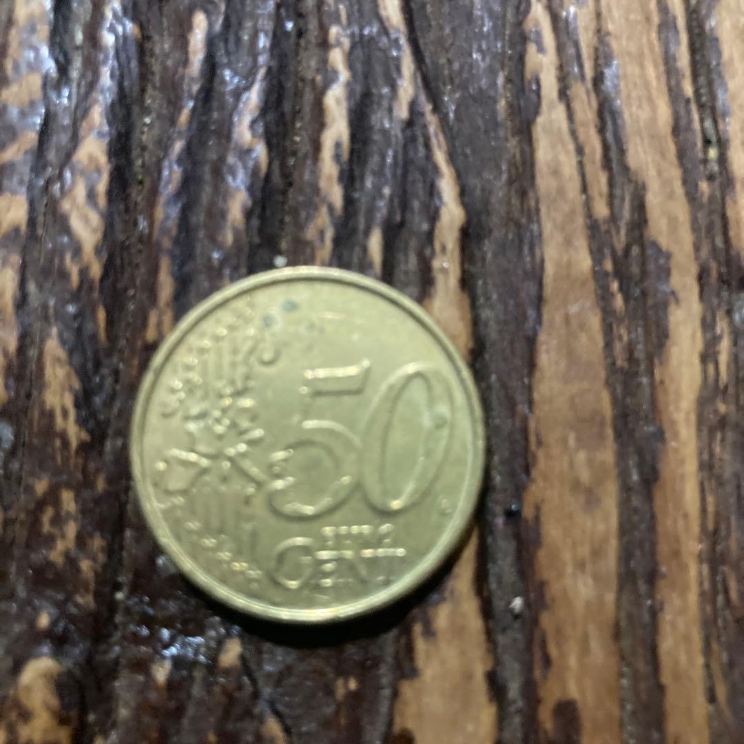 1999年 ベルギー 50ユーロセント硬貨 アルベール2世 楽天市場】1999年ベルギー50セントユーロ硬貨 - 造幣局エラー