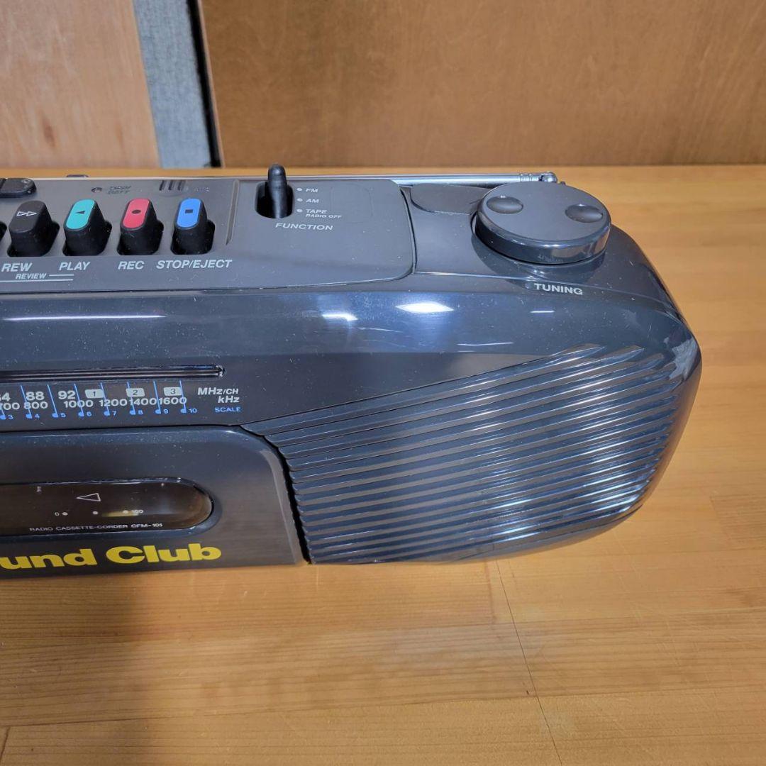 A919 ソニーSONY モノラルラジカセ サウンドクラブ CFM-101 - メルカリ