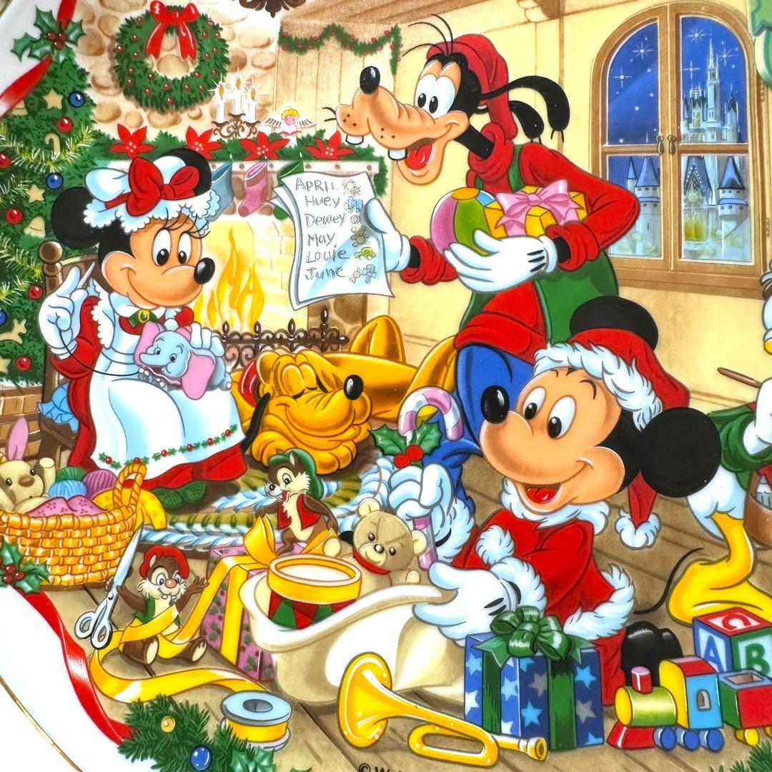 未使用品 1992年 東京ディズニーランド クリスマス10周年 記念プレート